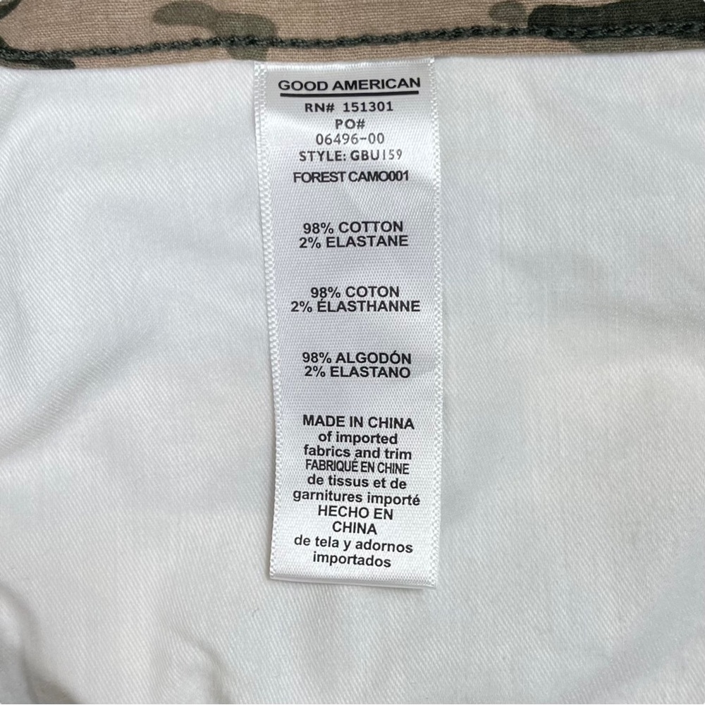 Good American Women’s Size 8 | 29‎ Camo Slouched Ankle Pants Drawstring - Picture 5 of 9